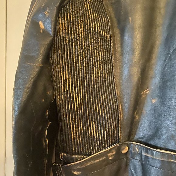 Mens Sixty Moderated Costume Helps leather biker jacket - Picture 8 of 10